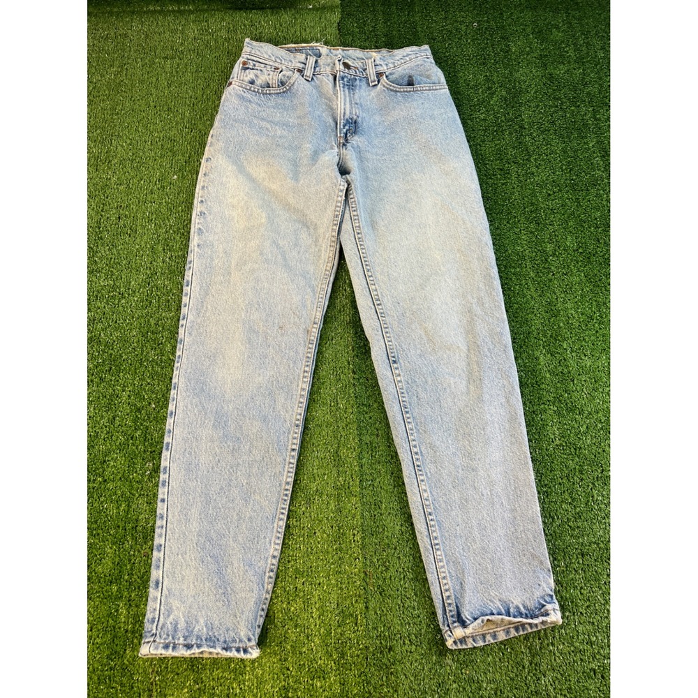 Vintage 1994 Levis 550 Relaxed‎ Fit Tapered Leg Jeans Light Wash USA Made 28X29